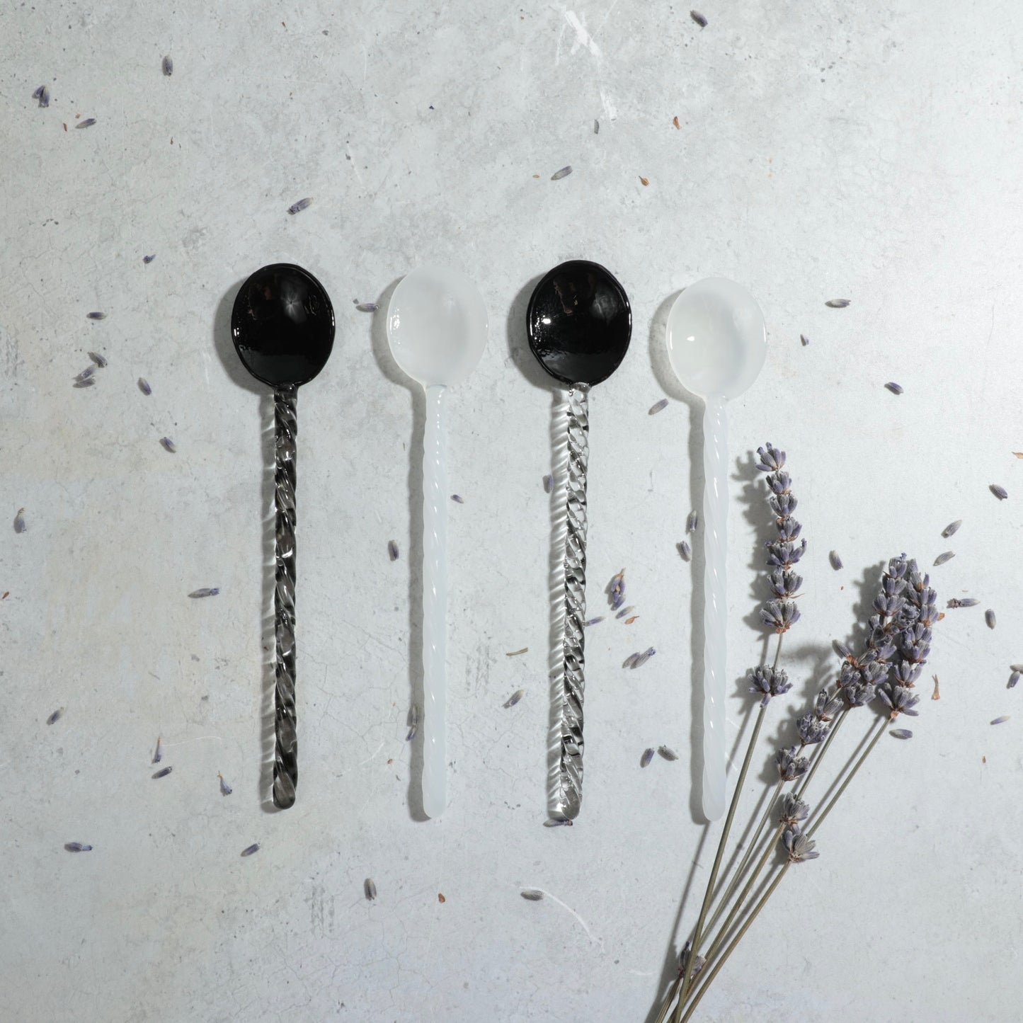 Glass Spoon Set x Charcoal Series