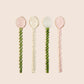 Glass Spoon Set x strawberry matcha